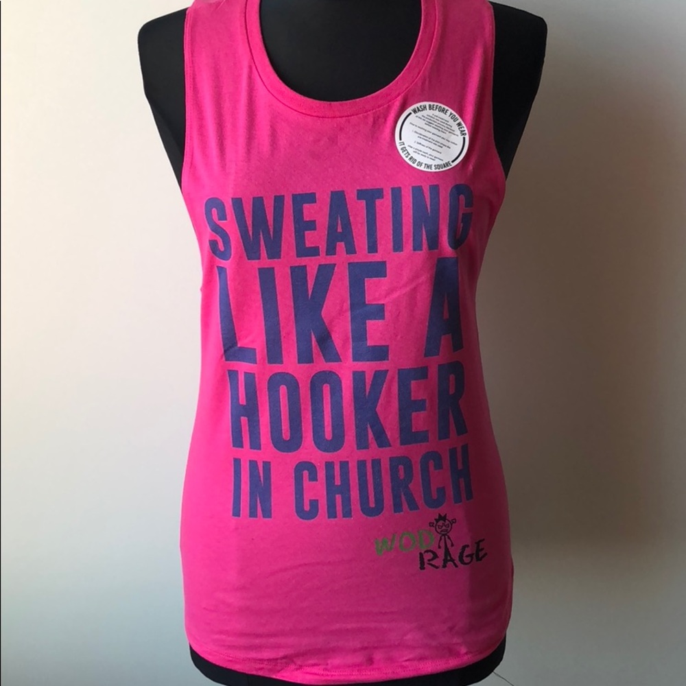 Sweating Like a Hooker in Church muscle tank